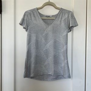 Geometric Pattern Grey Tee